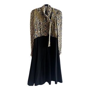 Louis Vuitton Floral Dress with Black Skirt